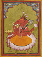 Ganesha Bashohli, circa 1730