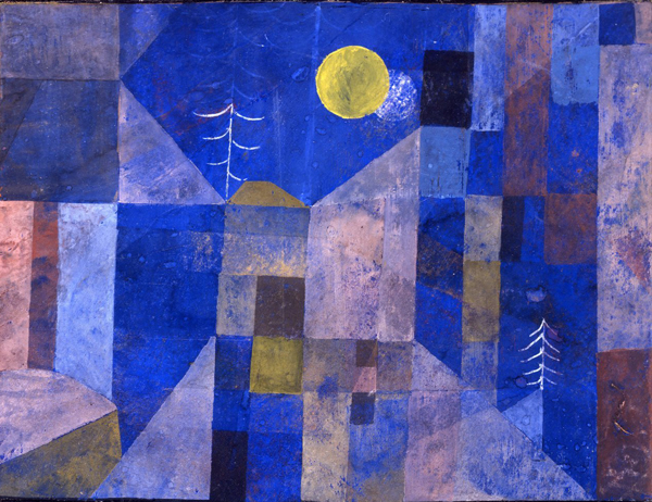 schilderij van Paul Klee, getiteld Mondschein